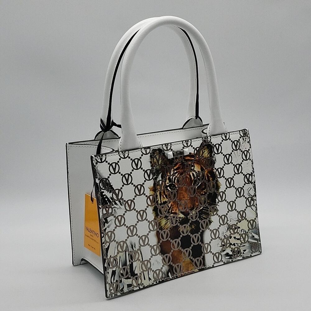 Valentino by Mario Valentino Marie Tiger Crossbody Made In Italy N…